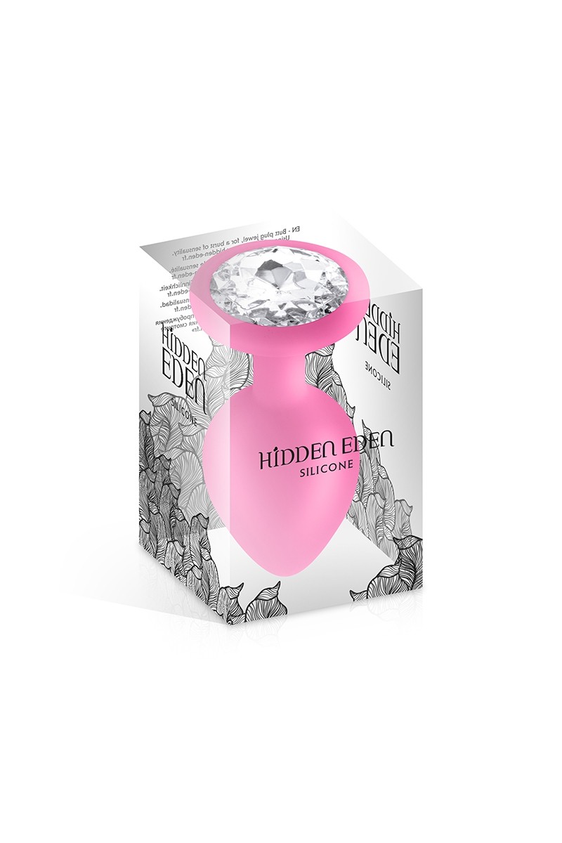 Plug bijou silicone rose M - Hidden Eden